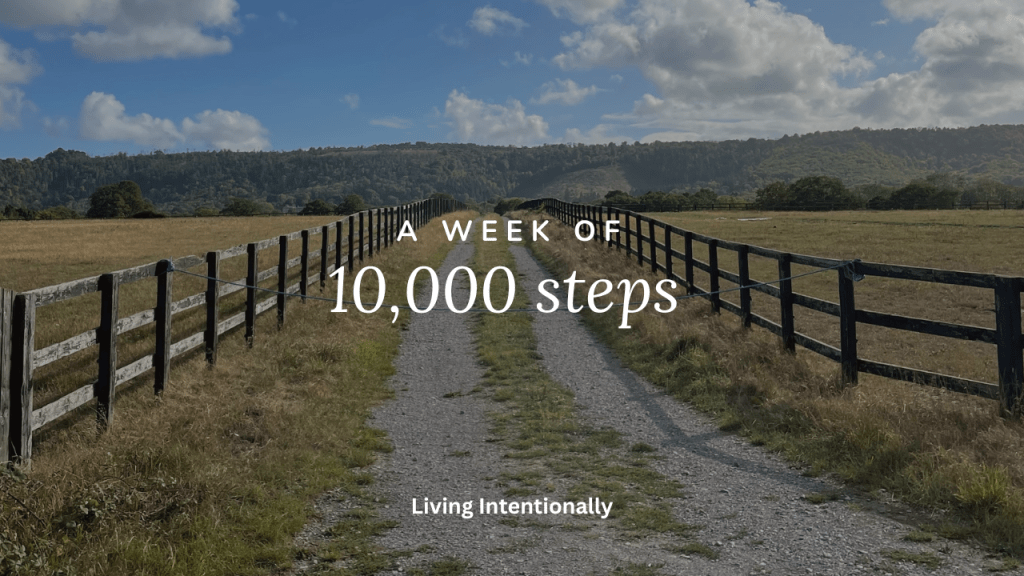 A week of 10,000 steps